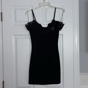 Tiger Mist Black Danish Girl Mini Dress